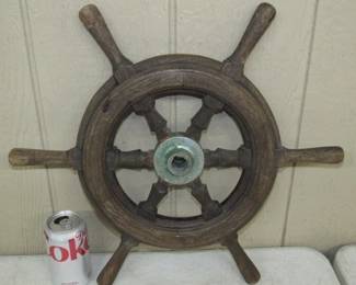 Small Wood Ships Wheel