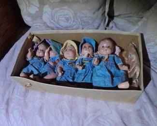 1930s Madame Alexander quintuplets