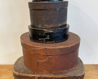 Oval Pantry and Brides Boxes incl. Shaker