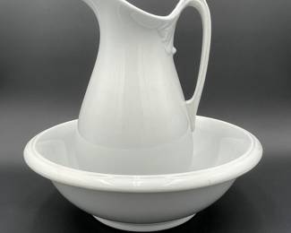 Ironstone Pitcher and Bowl Set