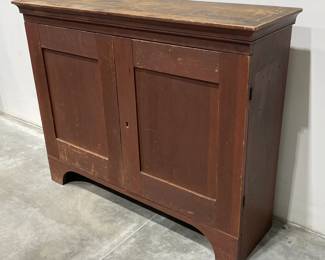 Small Cupboard in Old Red Paint