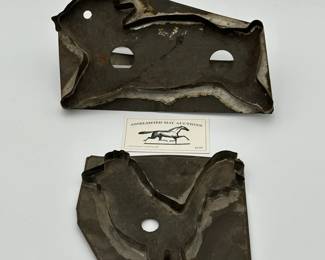 Large Rabbit and Rooster Tin Cookie Cutters