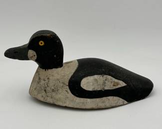 Vintage Bluebill Duck Decoy from Peterborough Ontario