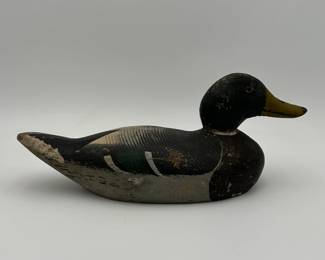Wooden Mallard Drake Duck Decoy