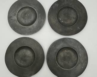 4 Pewter Plates with Touchmarks