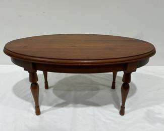 Small Oval Walnut Stand / Stool
