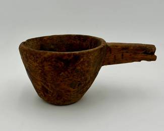 Primitive Burl Wood Scoop