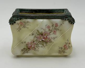 Wavecrest Letter Holder, Egg Crate Mold with Ormolu Top