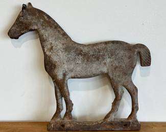 Antique Cast Iron Horse Windmill Weight