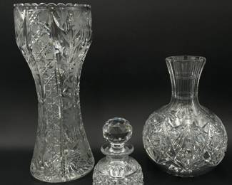 Brilliant Cut Glass Pieces