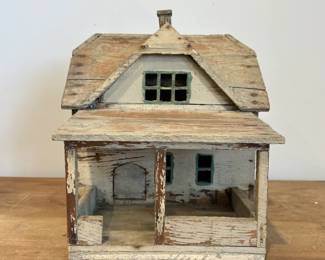 Folk Art Cabin Bird House