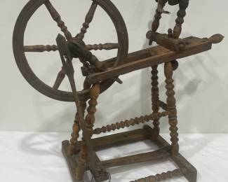 Early Small Spinning Wheel