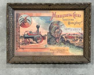 Minnesota Chief Framed Advertisement