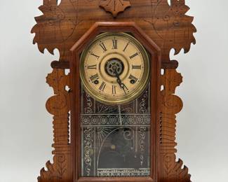 Walnut Ingraham Mantle Clock