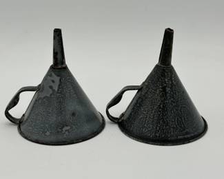 2 Grey Granite Funnels