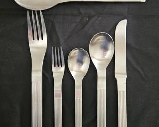 62 Peice Dansk Stainless Steel Thebe Flatware 