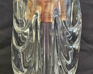 Vintage Glass Crystal Table Lighter
