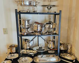 Elegant Silver Plate Serving Pieces 