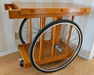B. W. Sanders “Chopping Block on Wheels” Serving Cart 