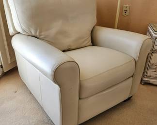 White Leather Recliner