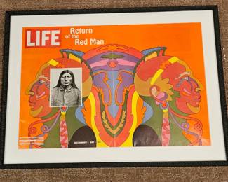 December 1, 1967 Life Return of the Redman Indian Magazine Print