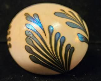 Lotton Pulled Feather Paperweight 