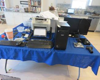 Computer, keyboard, mouse, printer