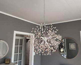 Unique, stunning Light fixtures and beautiful decor 