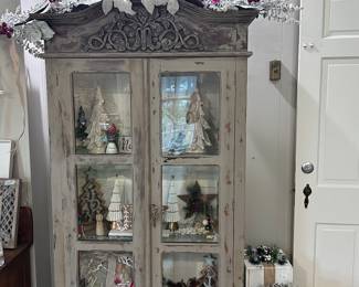 Christmas decorations, beautiful display case that lights up