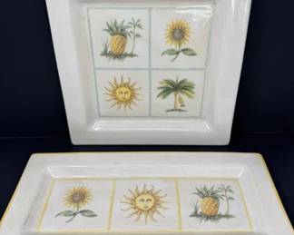 111 WilliamsSonomaVeranoTileCeramicLargeServingPlatters