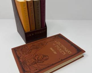 13 JRRTolkienBookSetTheHobbitLordoftheRingsDictionary
