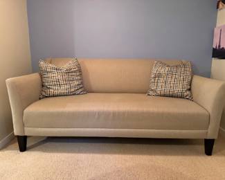 70 CrateBarrelMargotBeigeSofa2Pillows