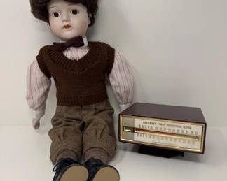 19 VintageBankPerpetualCalendar1940sInspiredPorcelainDoll