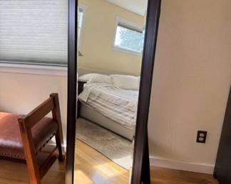 89 ClassicRectangularFloorMirrorwEaselBackPossiblyPotteryBarn