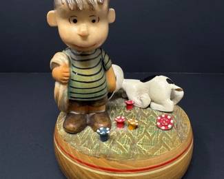 58 Vintage1968ANRIPeanutsMusicBoxwSnoopyMadeinItaly