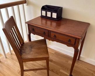 83 ArrowPressChairPotteryBarnOrganizerAntiqueStyleDesk