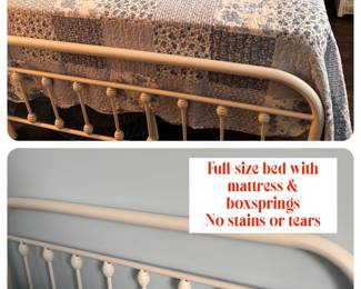 Full-size bed with mattress set