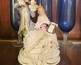 Dresden Figurine of Musical Couple