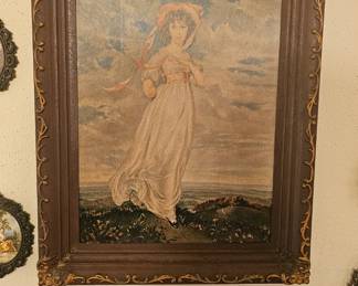 Vintage Framed Reproduction of “Pinkie” by Thomas Lawrence