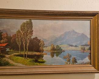 Large Framed Picture by Monesti 