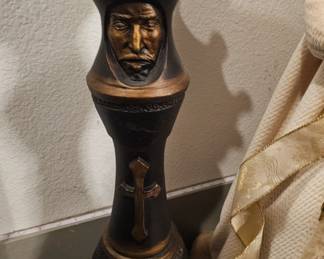 Large Plaster Chess Piece “Rook”