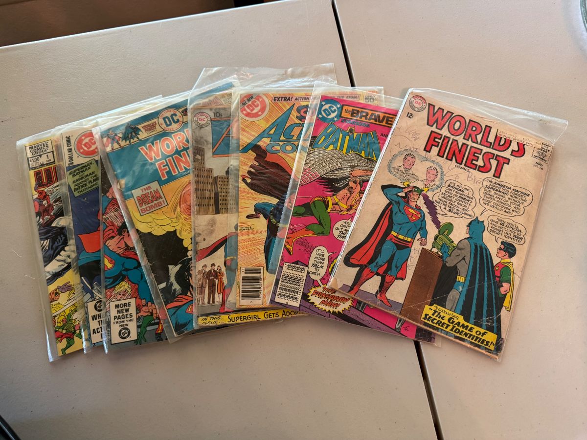 Dozens of Marvel and other vintage comic books. 