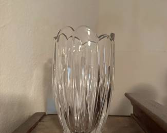 Lead crystal vase
