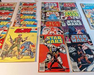 20 Comic Books Star Wars, GI JOE, Indiana Jones