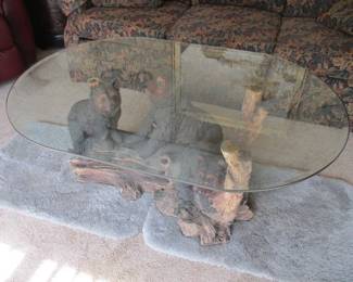 Rustic Bear Coffee Table