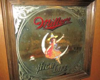 Miller High Life Bar Mirror