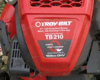 Troy Bilt Self Propelled Lawnmower