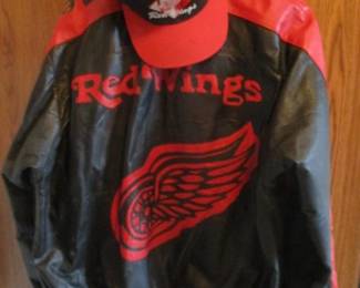 Red Wings  Leather Jacket 