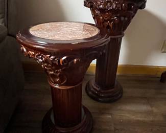 marble top side tables