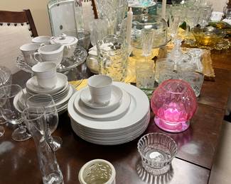 assorted glassware